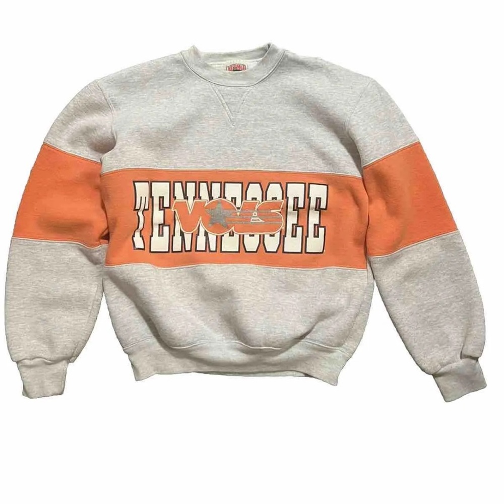 Vintage Tennessee Volunteers Sweatshirt Mens Medium Orange Adult  90s Vols